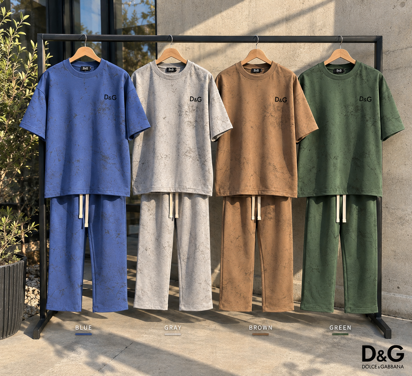ست تیرشت شلوار برند D & G