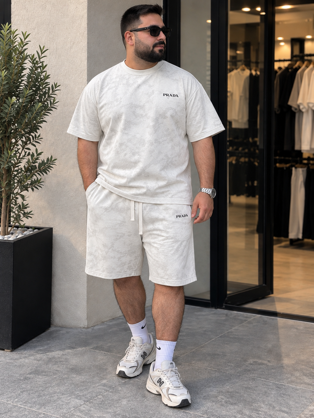 ست تیشرت شلوارک برند PRADA